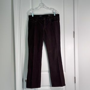 J Crew Bootcut Chocolate Brown Corduroys